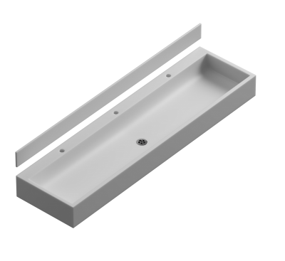 Standard Corian Wash Trough - 1500mm